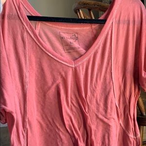 Free people pink shirt